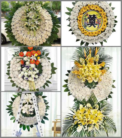 山西长治沁县册村镇陡沟村花圈速递